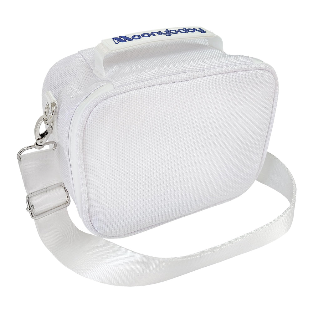 Moonybaby travel bag front view with protective padding for 7-inch monitors