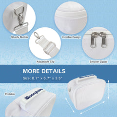 Moonybaby bag interior with removable padding protecting devices