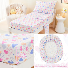Mooreeke pillowcase 20x30 highlights cute heart design and easy-care fabric