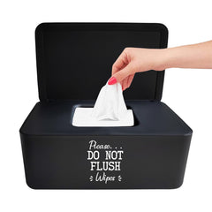 Moorfowl baby wipes container front view highlights chic design and space-saving footprint