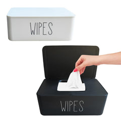 Moorfowl wipes dispenser front view in a tidy nursery.