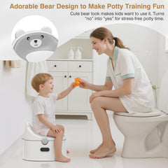MoreFeel potty stool mode provides solid step support during independent bathroom sessions.