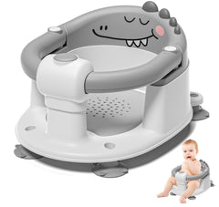 MoreFeel Baby Bath Seat with four non-slip suction cups promotes secure bathing.