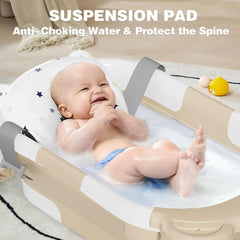 MoreFeel collapsible bathtub thermometer shows real-time bath temperature for comfort
