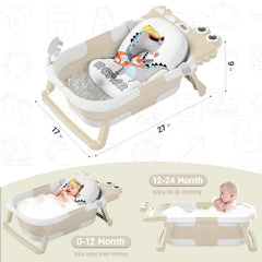 MoreFeel collapsible tub demonstrates compact storage under four inches.