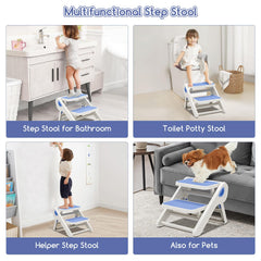 MoreFeel toddler stool during potty training with easy handwashing access
