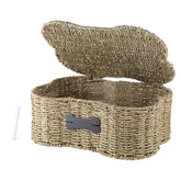 Morezi bone-shaped dog toy basket weave frame keeps toys tidy