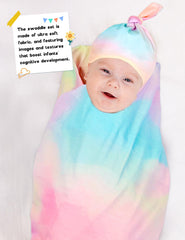 MORFORU baby swaddle blanket soft texture image promotes snug newborn comfort and bonding.