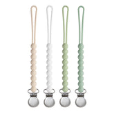 MORIBOX paci clip beige packaging, ideal for gifting at baby showers