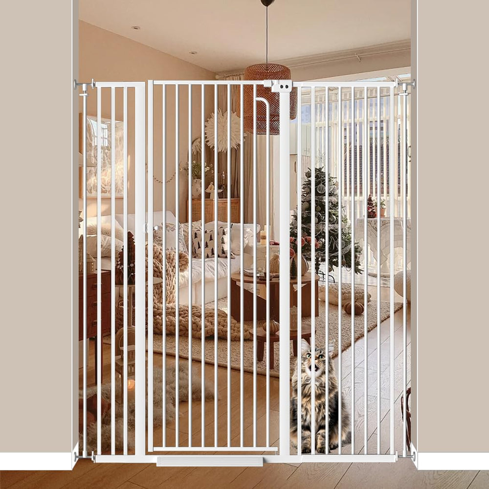 Mornyray 57inch cat gate tall height for doorway containment.