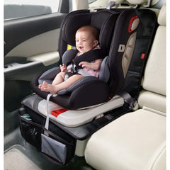 MORROLS car seat protector anti-slip-dots closeup ensures stable placement during rides.