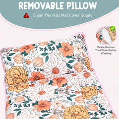 Morxy nap mat 52-inch space: roomy padding for kids aged 3 and up.