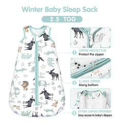 Mosebears Sleep Sack 2.5 TOG for chilly room temperatures under 70F.