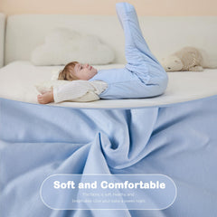Mosebears sleep sack fog-blue room-temperature usage for cooler nights