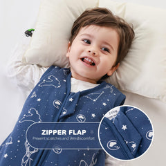 Mosebears Sleep Sack 2.5 Tog label indicates warm winter use