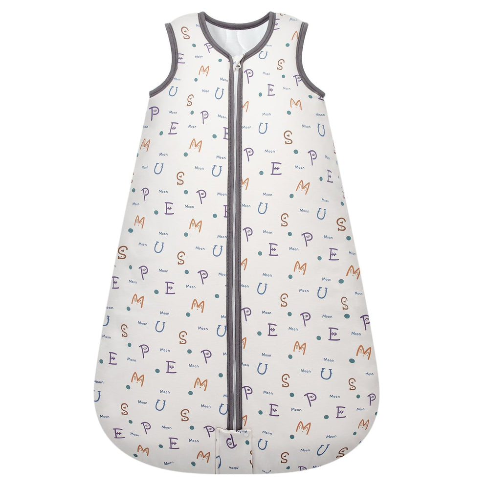 Mosebears sleep sack outer cotton close-up showing soft organic fabric for warm winter nights