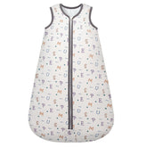 Mosebears sleep sack outer cotton close-up showing soft organic fabric for warm winter nights