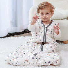 Mosebears sleep sack sleeveless design promotes heat regulation for comfortable sleep