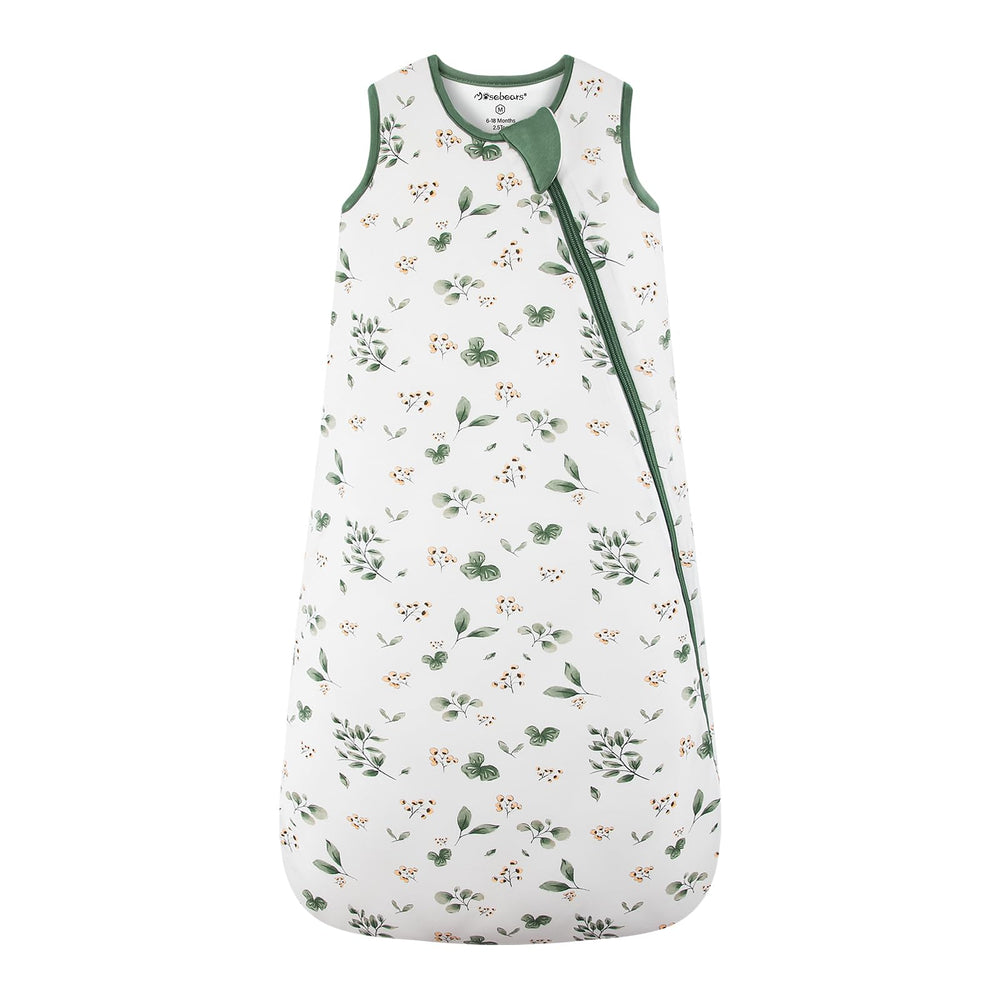 Mosebears sleep sack bamboo fabric close-up highlighting buttery softness for baby skin