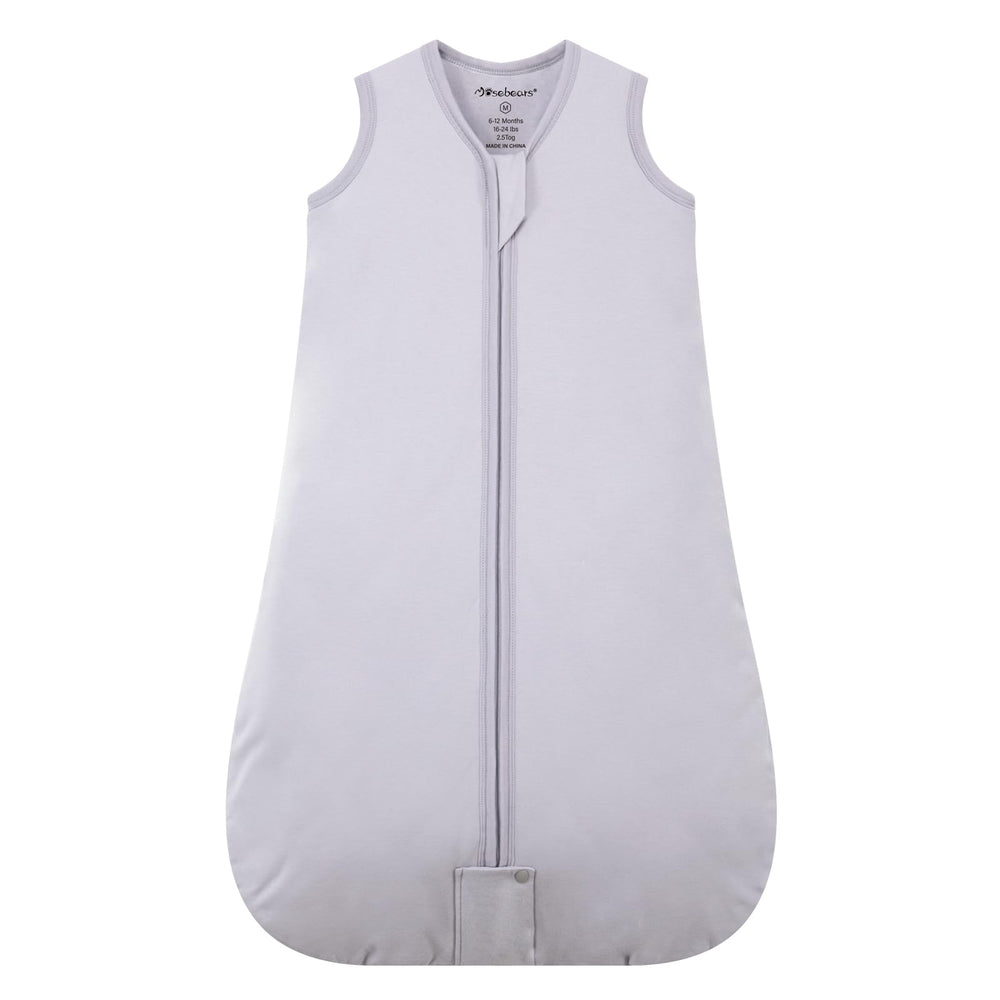 Mosebears Sleep Sack close-up shows warm outer fabric keeping baby cozy all night.