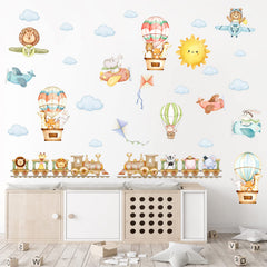 MOSITU Cartoon Animal Wall Decals brighten playrooms with watercolor whimsy.