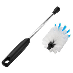 MOSOLAN bottle brush dual bristles tackle delicate glassware and stubborn residue.
