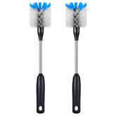 MOSOLAN stainless-steel bottle brush with replaceable head for extended use and reduced waste.