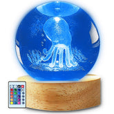 MOSSSH octopus night light glows softly for a cozy teen bedroom ambiance.