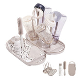 MOTHER-K travel bottle drying rack compact design keeps baby gear organized on the go.