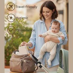 MOTHER-K travel bottle drying rack hygienic drying area promotes quick air-drying after washing.