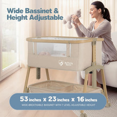 Motherly Haven tilt-mode position supports comfortable newborn positioning.