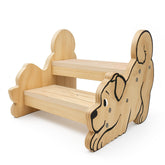 Motherly Haven 2-Step stool front view shows sturdy base for safe toddler independence.