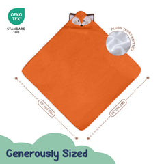 Mother's Choice organic baby hooded towel absorbent bath towel for quick post-bath dryness