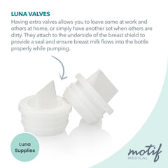 Motif Medical duckbill valve demonstrates easy-attach design for on-the-go replacements.