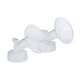 Motif Medical Luna flange close-up showing comfortable shield fit for easier pumping