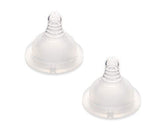 Motif Medical Luna nipple pack two shown, ready spare nipples for convenient baby feeding.