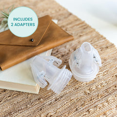 Motif Medical twist shield connectors linking shields to milk kits
