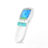 Motorola Care 3-in-1 no-touch thermometer front view for rapid contactless readings saving time.