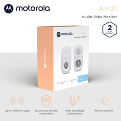 Motorola Nursery AM21 baby unit with cry detection ready to alert you.