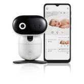 Motorola Nursery HD1080p camera delivers secure live video with remote pan-tilt-zoom for on-the-go viewing.