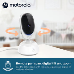 Motorola Nursery VM75 two-way audio lets you soothe from another room.