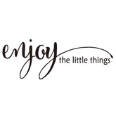 MOVANKRO Enjoy The Little Things nursery handwriting decal adds cozy charm to kids' spaces