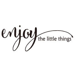 MOVANKRO Enjoy The Little Things nursery handwriting decal adds cozy charm to kids' spaces