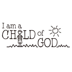 MOVANKRO I am a Child of GOD wall decal in matte finish for nursery decor