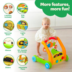 Move2Play piano toy invites kicks and engages with playful sounds.