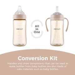 MOYUUM air valve system in beige to manage airflow for smoother drinking.