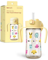 MOYUUM Leak Proof Sippy Cup with Handle yellow hue, spill-free sipping for toddlers