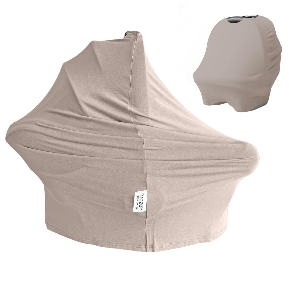 MOZAH Baby Multi-Use Cover car-seat offers full coverage and privacy on the go.