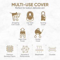 MOZAH Baby Multi-Use Cover shopping cart—protect baby in public spaces