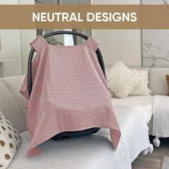 MOZAH muslin closeup organic weave highlights softness and breathable texture for delicate skin